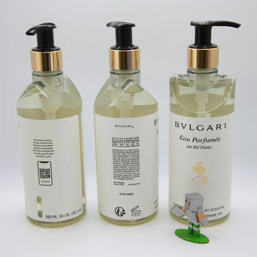 BVLGARI Eau Parfumee au the blanc Shampoo And Shower Gel, Pack of 3 (3x10oz)