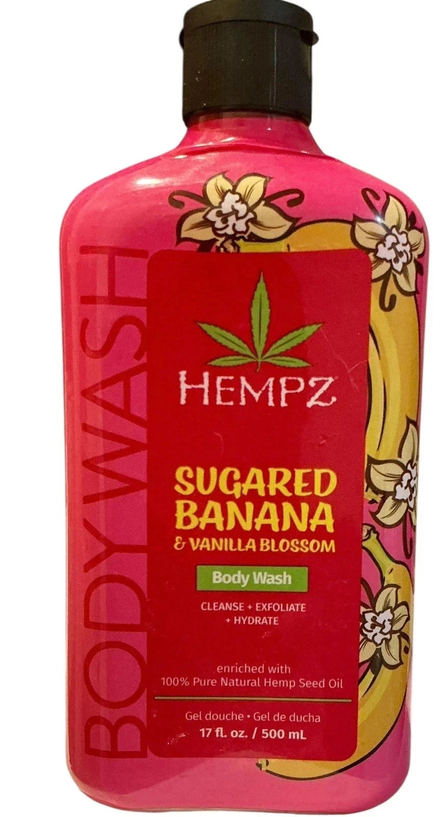 Hempz Limited Edition Herbal Body Wash 17fl oz Sugared Banana & Vanilla Blossom